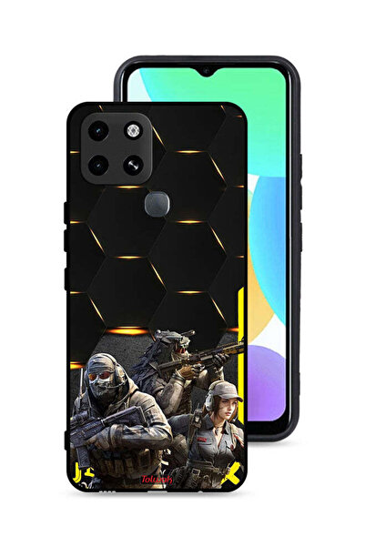 Tolwak غطاء حماية لهاتف Infinix Smart 6 بخلفية Cyberpunk