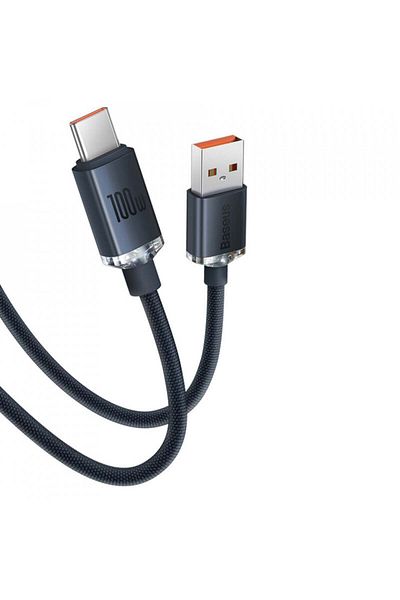Baseus USB to Type-C data cable, 100W, 2m, Baseus Crystal Shine (CAJY000501) - Black