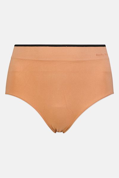 Kathy Ireland Women 5 Piece Plus Size Solid Seamless Briefs, Multicolor