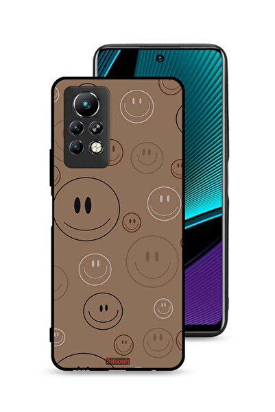 Tolwak غطاء حماية لهاتف إنفينيكس نوت 11 برو بنقشة وجوه مبتسمة