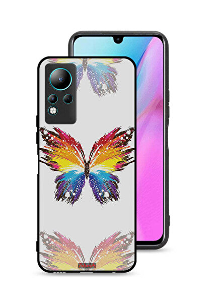 Tolwak غطاء حماية لهاتف Infinix Note 11 بخلفية بسيطة وفن رقمي وبساطة الفراشة