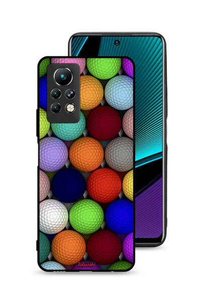 Tolwak غطاء حماية لهاتف Infinix Note 11 Pro بتصميم كرات فنية تجريدية