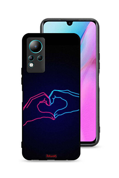 Tolwak غطاء حماية لهاتف Infinix Note 11 بتصميم يد تلامس القلب