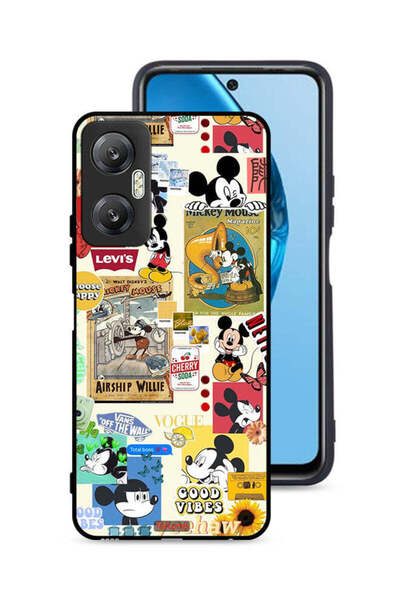 Tolwak غطاء حماية لهاتف Infinix Hot 20 5G مع ملصقات Happy and Sticker