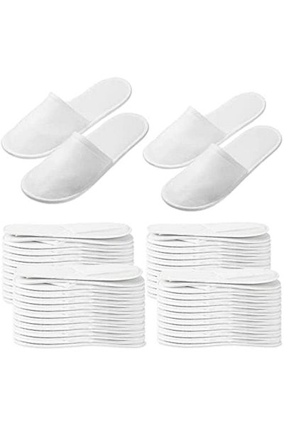 Yuwell Yu Well Disposable Spa Slippers Fluffy Closed Toe Spa Slippers for Hotel, Home, Guest Use, Fits up t