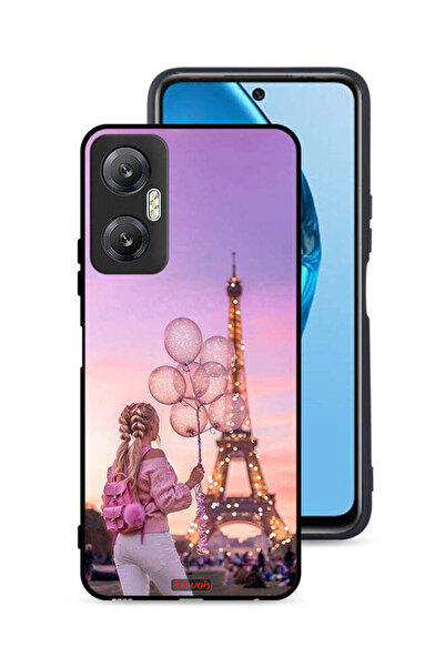 Tolwak غطاء حماية لهاتف Infinix Hot 20 5G بطبعة فتاة تحمل بالونات