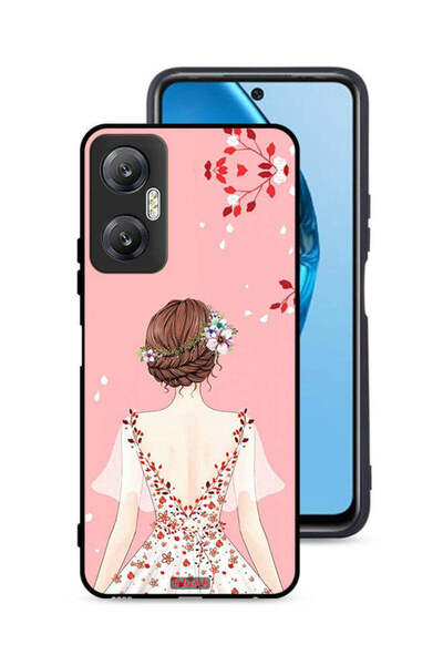 Tolwak غطاء حماية لهاتف Infinix Hot 20 5G برسومات فتاة واقفة