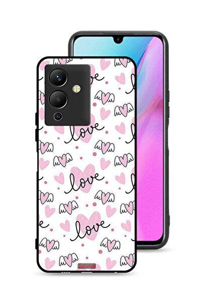 Tolwak غطاء حماية لهاتف Infinix Note 12 5G بنمط فني بنقشة حب وقلب