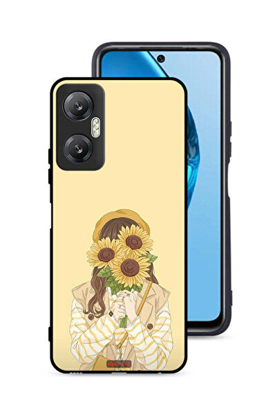 Tolwak غطاء حماية لهاتف Infinix Hot 20 5G بنقشة عباد الشمس وإخفاء الوجه