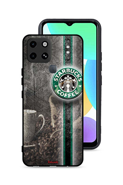 Tolwak غطاء حماية لهاتف Infinix Smart 6 بنقشة فن القهوة