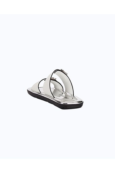 Prada Sport Double Strap Leather Slippers