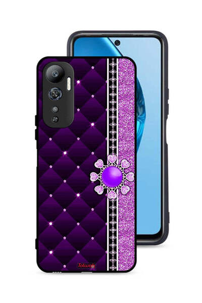 Tolwak غطاء حماية لهاتف Infinix Hot 20 4G بقلوب لامعة