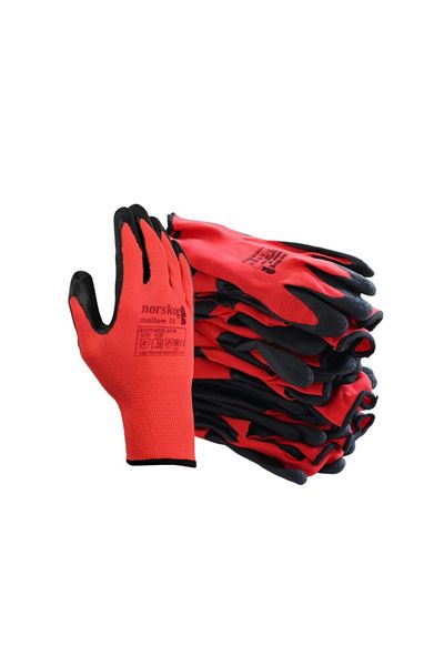 COBI SMART® Set of 12 work and protective gloves, multiple colors, for gardening and carpentry