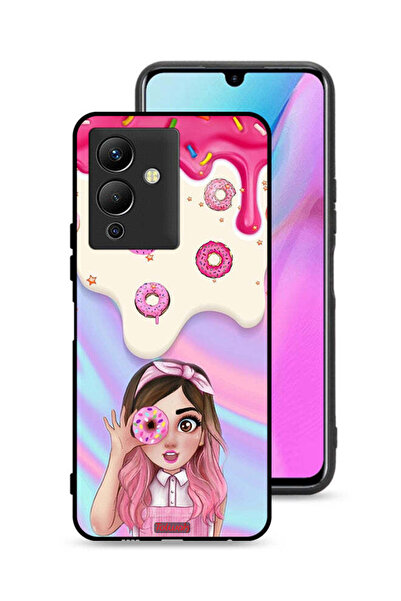 Tolwak غطاء حماية لهاتف Infinix Note 12 5G يحمل صورة دونات