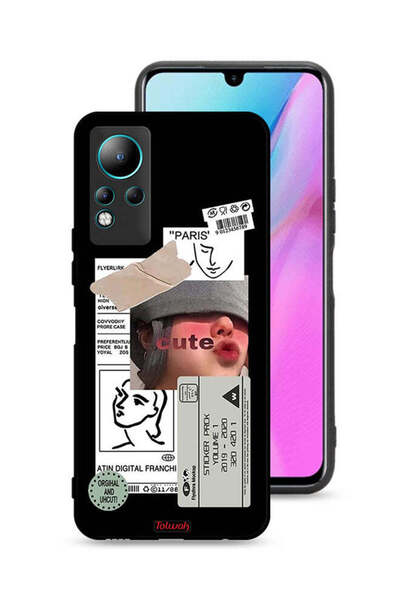 Tolwak غطاء حماية لجهاز Infinix Note 11 بملصق لطيف