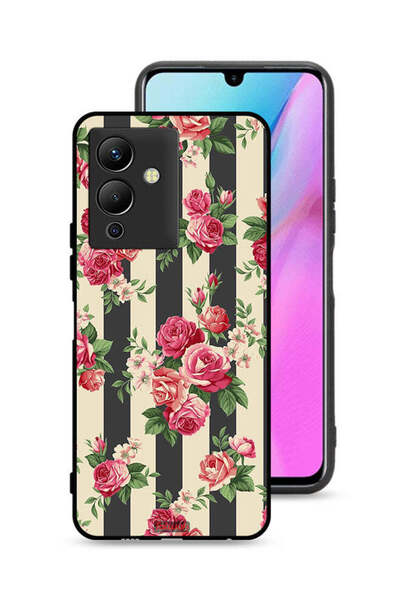 Tolwak غطاء حماية لهاتف Infinix Note 12 5G بنقشة ورود