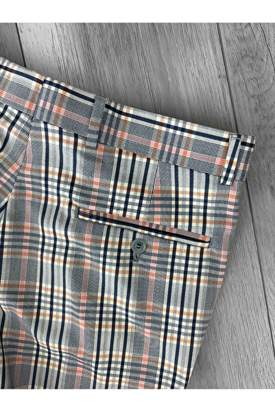 dehaine Men's casual pants, striped, slim fit, gray, A4960