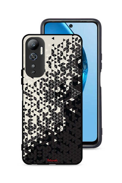 Tolwak غطاء حماية لهاتف Infinix Hot 20 4G بنمط مثلث فني رقمي