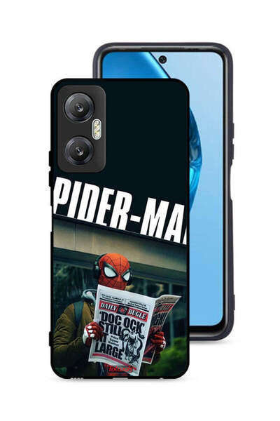 Tolwak غطاء حماية لهاتف Infinix Hot 20 5G بتصميم سبايدرمان يقرأ جريدة