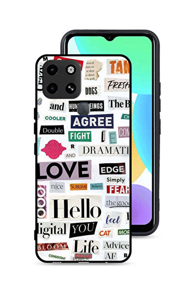 Tolwak غطاء حماية لهاتف إنفينيكس سمارت 6 مع ملصقات اقتباسات قصيرة