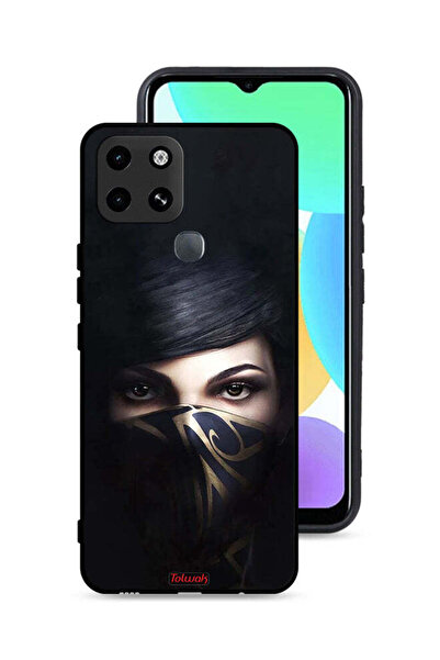 Tolwak غطاء حماية لهاتف إنفينيكس سمارت 6 بنقشة فتاة محجبة