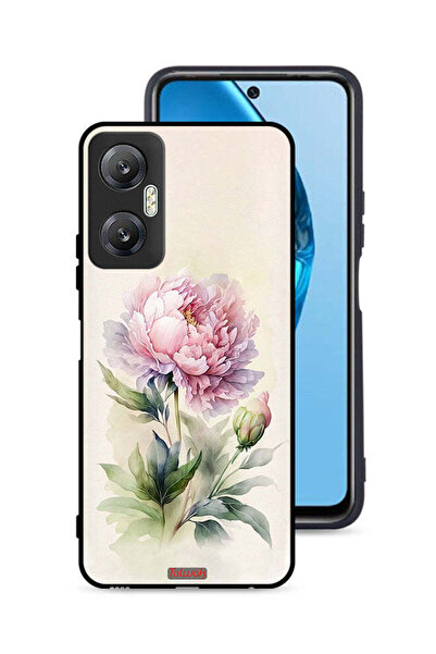 Tolwak غطاء حماية لهاتف Infinix Hot 20 5G بتصميم فني بألوان مائية وردية