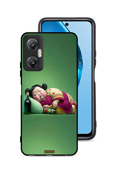 Tolwak غطاء حماية لهاتف Infinix Hot 20 5G بتصميم فتاة سمينة
