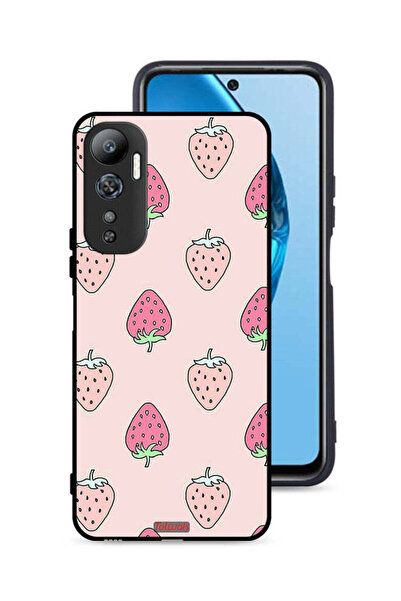 Tolwak غطاء حماية لهاتف Infinix Hot 20 4G بنقشة الفراولة