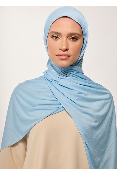 RABIAZ Rabia Z - Baby Blue Jersey Shawl