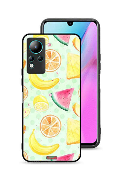 Tolwak غطاء حماية لهاتف إنفينيكس نوت 11 برسومات فنية بألوان مائية وفواكه