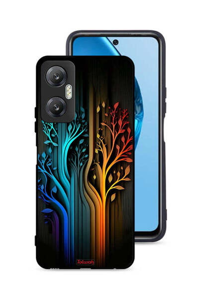 Tolwak غطاء حماية لهاتف Infinix Hot 20 5G برسومات أوراق الشجر