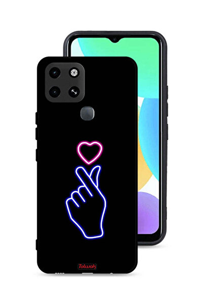 Tolwak غطاء حماية من إنفينيكس سمارت 6 بتصميم قلب مزخرف