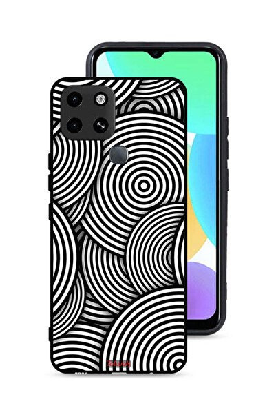 Tolwak غطاء حماية لهاتف إنفينيكس سمارت 6 بنمط دوائر وهمية