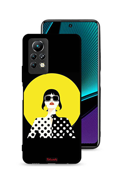Tolwak غطاء حماية لهاتف Infinix Note 11 Pro بتصميم فتاة أنيقة