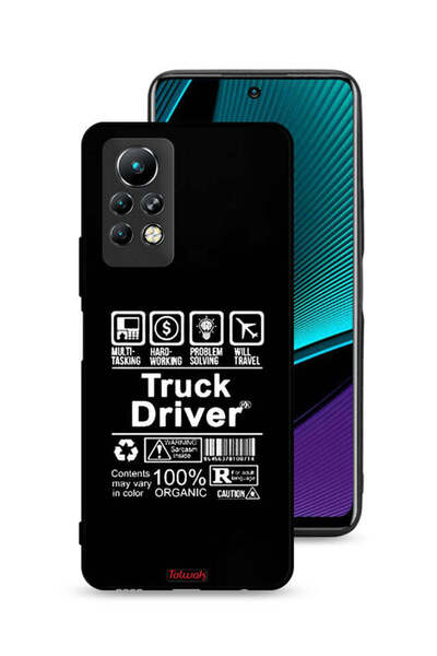 Tolwak غطاء حماية لهاتف Infinix Note 11 Pro، ملصق سائق شاحنة