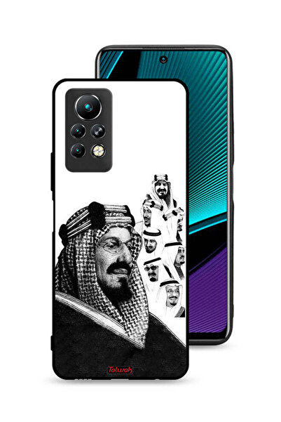 Tolwak غطاء حماية لهاتف إنفينيكس نوت 11 برو، ملصق فني أبيض وأسود لملوك المملك...