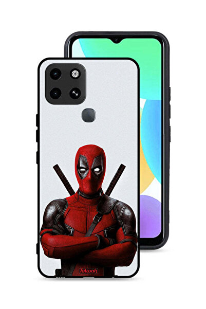Tolwak غطاء حماية لهاتف Infinix Smart 6 بتصميم Deadpool