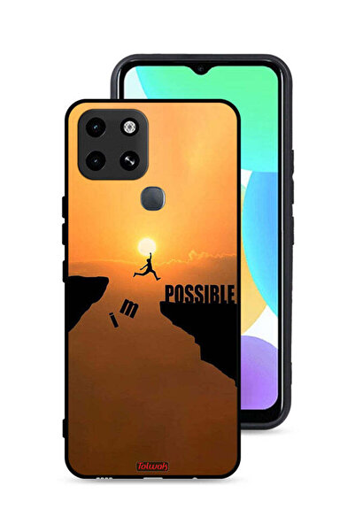 Tolwak غطاء حماية لهاتف Infinix Smart 6 مطبوع عليه عبارة "أنا ممكن"