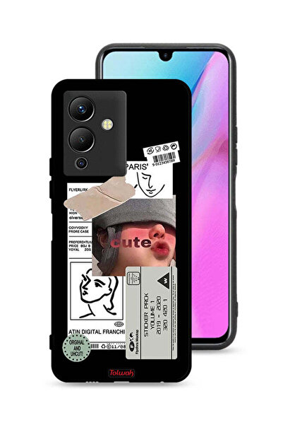 Tolwak غطاء حماية لهاتف Infinix Note 12 Pro 5G بملصق لطيف