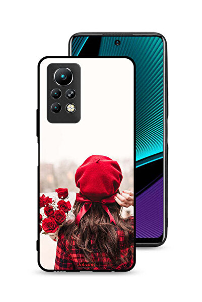 Tolwak غطاء حماية لهاتف إنفينيكس نوت 11 برو يحمل زهورًا