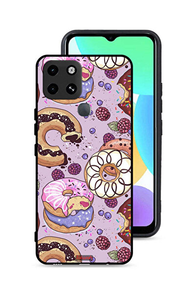 Tolwak غطاء حماية لهاتف إنفينيكس سمارت 6 برسومات دوناتس آرت