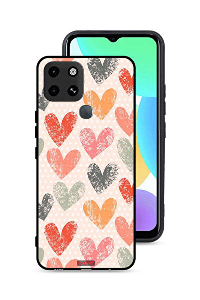 Tolwak غطاء حماية لهاتف إنفينيكس سمارت 6 برسومات قلوب