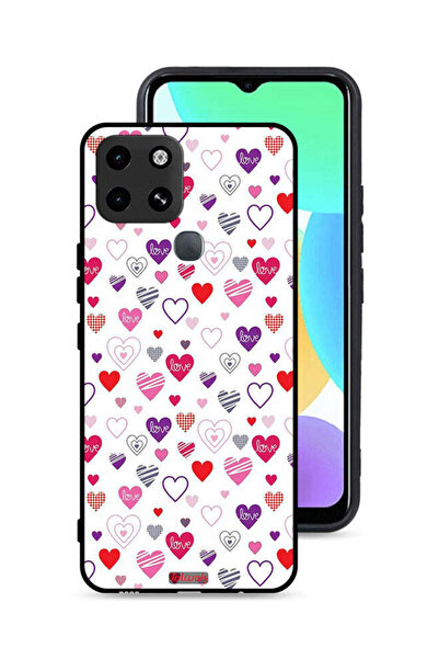 Tolwak غطاء حماية لهاتف إنفينيكس سمارت 6 بنقشة قلوب