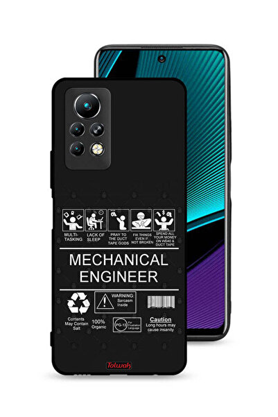 Tolwak غطاء حماية لهاتف Infinix Note 11 Pro، ملصق مهندس ميكانيكي