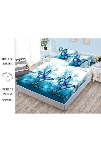 CHIRASO CHIRASO Set Bed Cover, Fine Cotton, 180x200 cm and 2 Pillowcases 80x52 cm