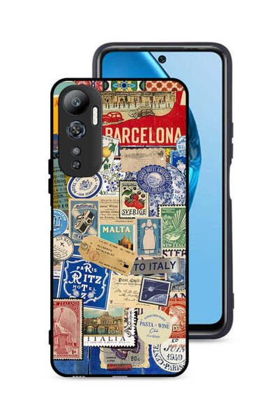 Tolwak ملصقات غطاء حماية لهاتف Infinix Hot 20 4G لمدن مختلفة