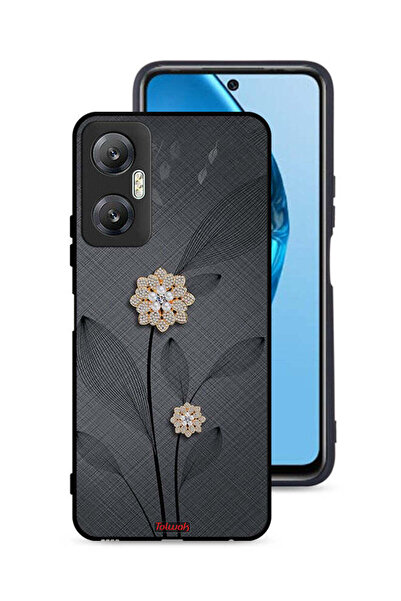 Tolwak غطاء حماية لهاتف Infinix Hot 20 5G برسومات زهور ماسية
