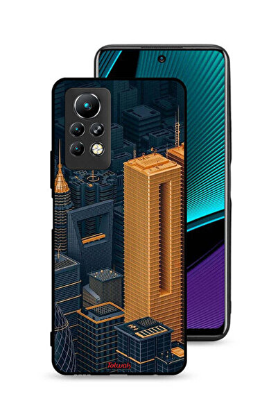 Tolwak غطاء حماية لهاتف Infinix Note 11 Pro بتصميم مباني فنية