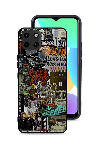 Tolwak غطاء حماية لهاتف إنفينيكس سمارت 6 - لونج تليف روك أند رول