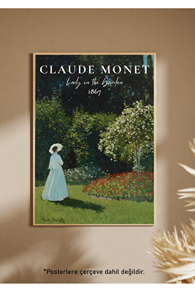 One Little Happiness Αφίσα LADY IN THE GARDEN Αισθητική αφίσα τοίχου, αφίσα χ...